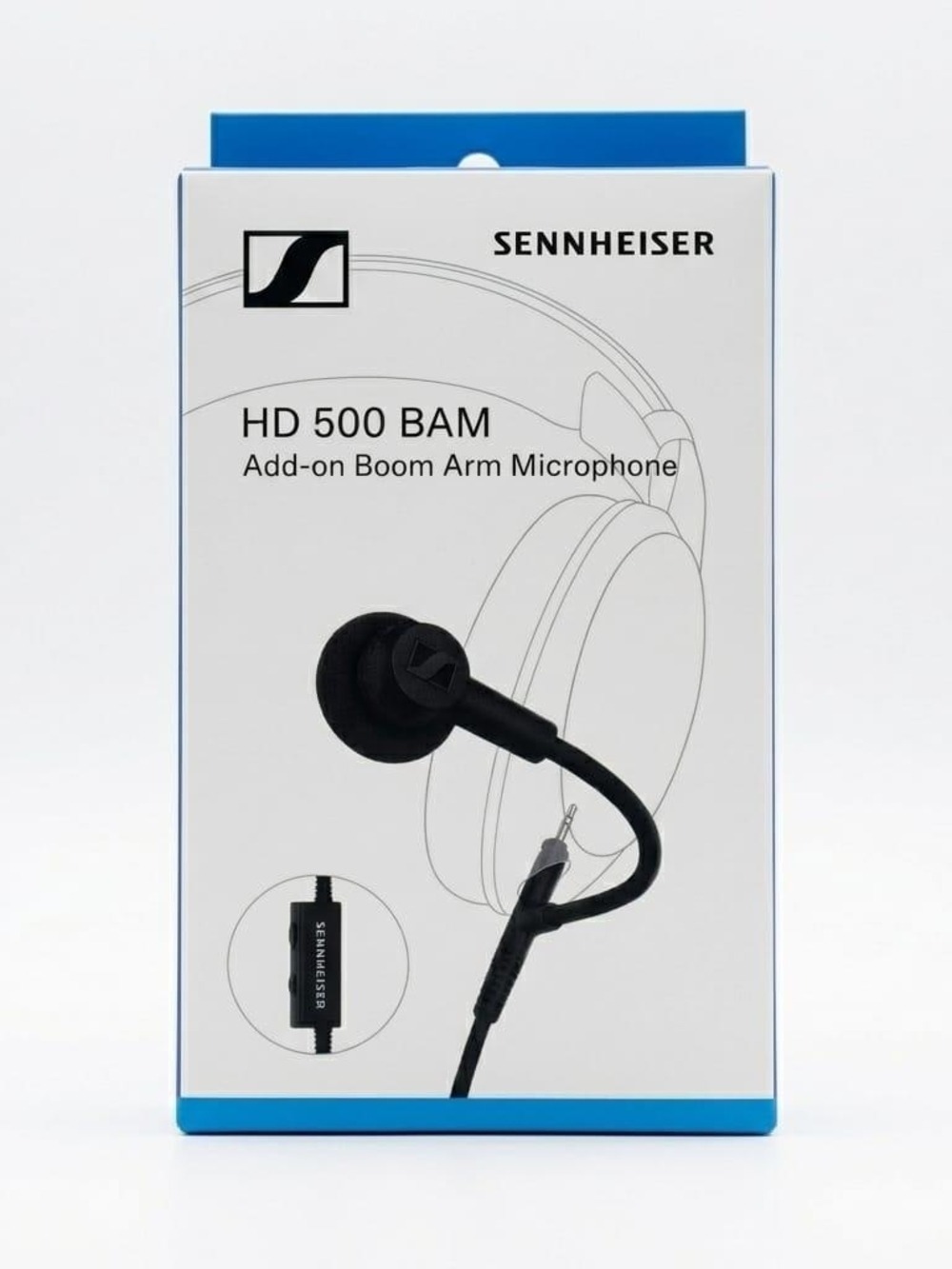 Sennheiser HD 500 BAM Add-on Boom Arm Microphone - Black and White Packaging